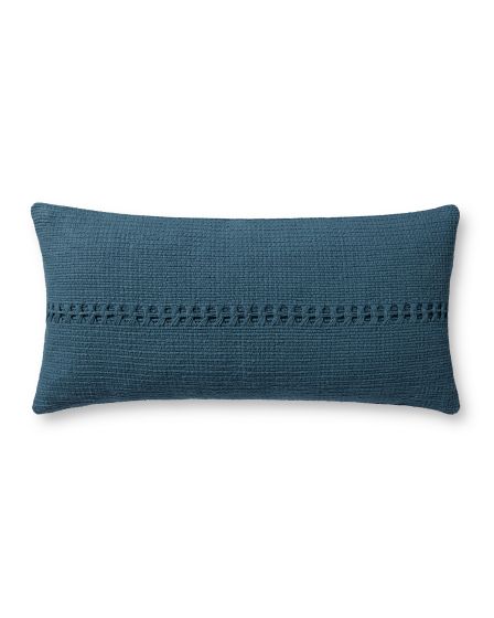 Harvey PCJ0018 Blue 12"x27" Lumbar Pillow