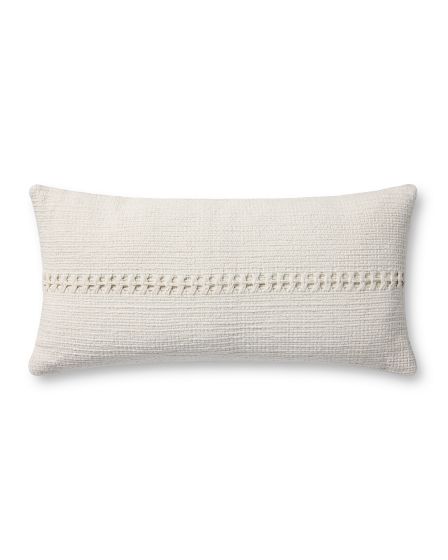 Harvey PCJ0018 White 12"x27" Lumbar Pillow