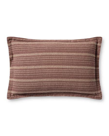 Howie Wine/Natural 13"x21" Lumbar Pillow