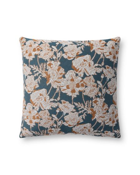 Matilda PCJ0031 Blue/Orange 18" Pillow