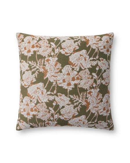 Matilda PCJ0031 Olive/Orange 18" Pillow