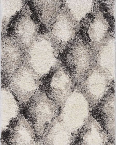Phoenix 6961 Ivory Grey Diamonds Area Rug
