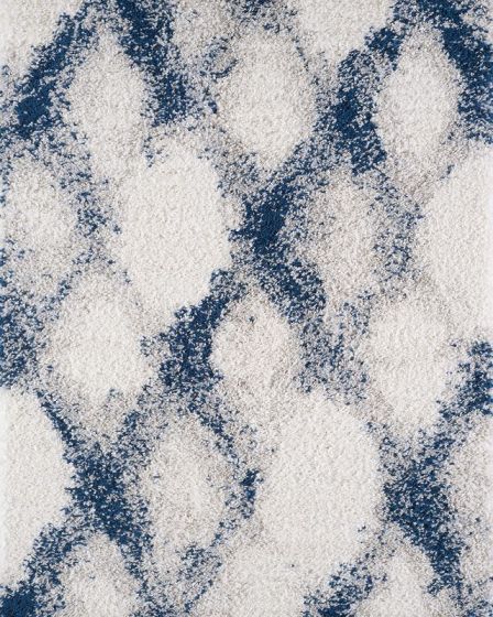 Phoenix 6962 Ivory Blue Diamonds Area Rug