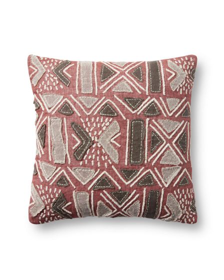 PLL0022 Rust/Multi 18"x18" Pillow