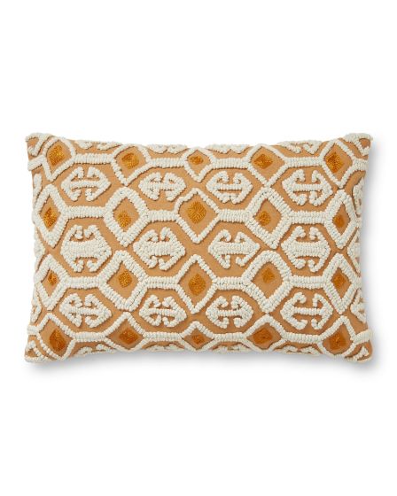 PLL0050 Ivory/Multi 13"x21" Pillow