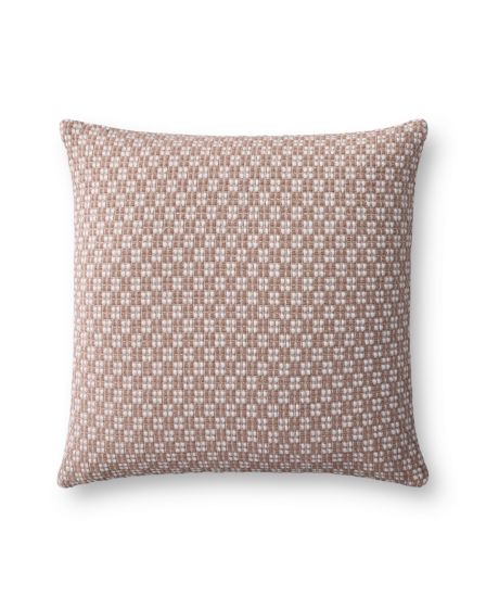 PLL0125 Ivory/Brown 18" Pillow