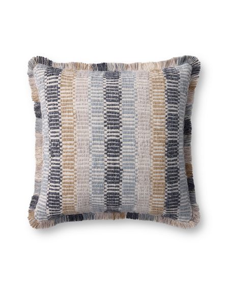 PLL0133 Blue/Multi 22" Pillow