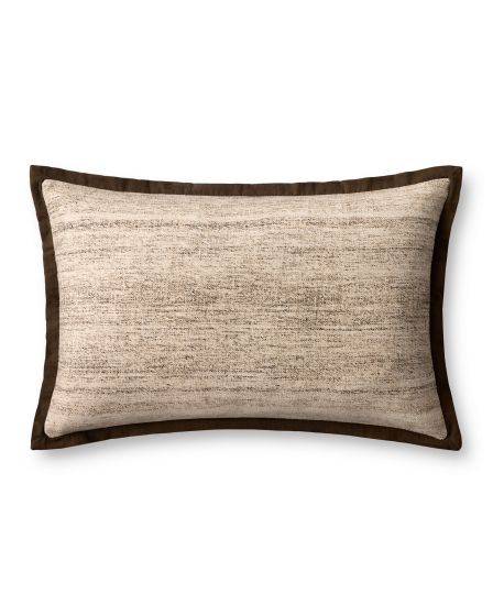PLL0143 Brown/Ivory 16"x26" Pillow