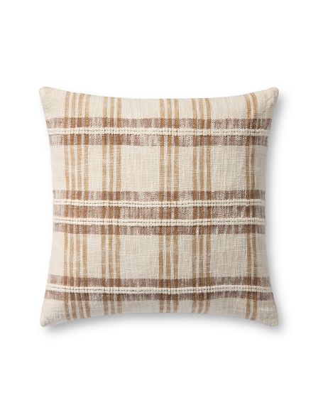 PLL0155 Tan/Multi 22" Pillow