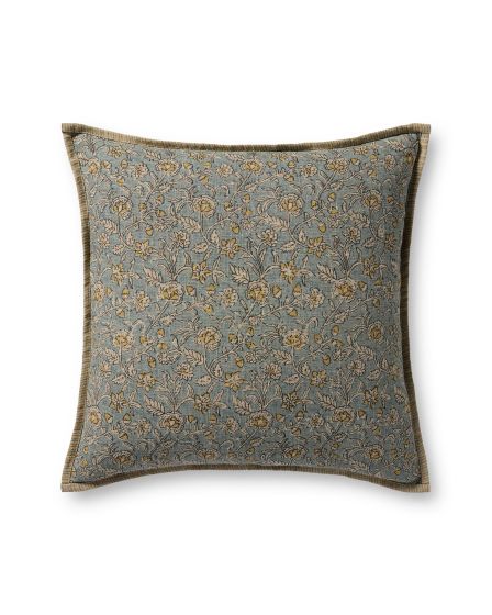 PLL0164 Light Blue/Multi 22" Pillow