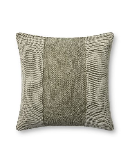 PLL0170 Ivory/Green 22" Pillow