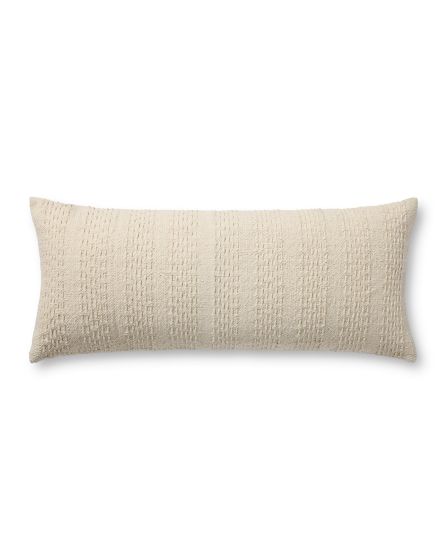 Cameron PMH0036 Ivory 13"x35" Lumbar Pillow