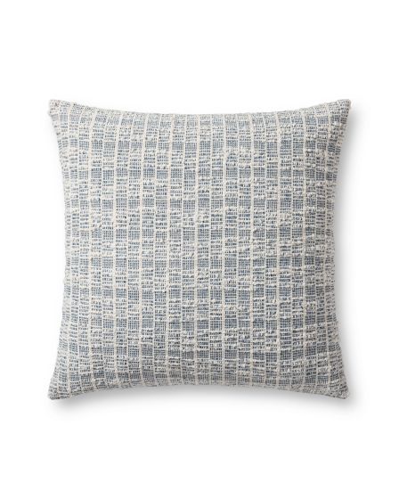 Killian PMH0065 Blue/White 22" Pillow