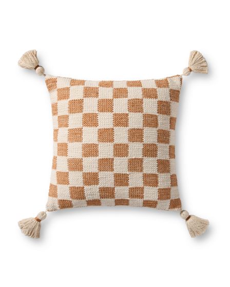 Amos PMH0066 Rust/Ivory 18" Pillow