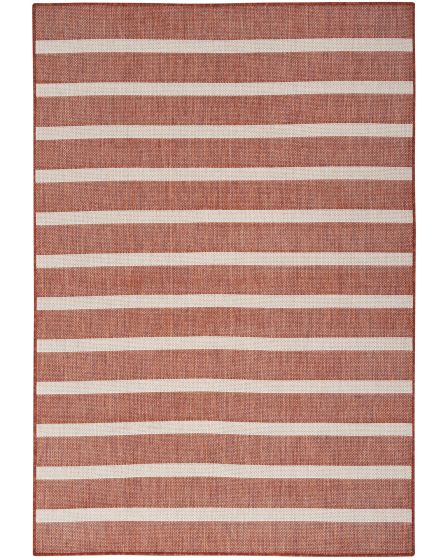Positano POS03 Terracotta Ivory Area Rug