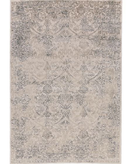 Prasad 3682F Ivory/Gray/Black Area Rug
