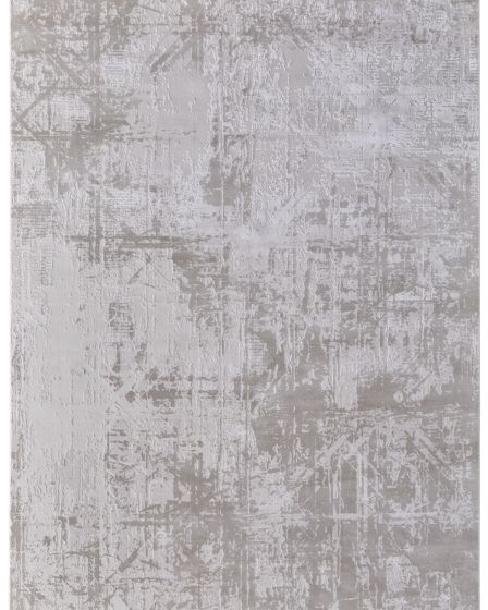 Prasad 39NAF Ivory/Taupe/Silver Area Rug