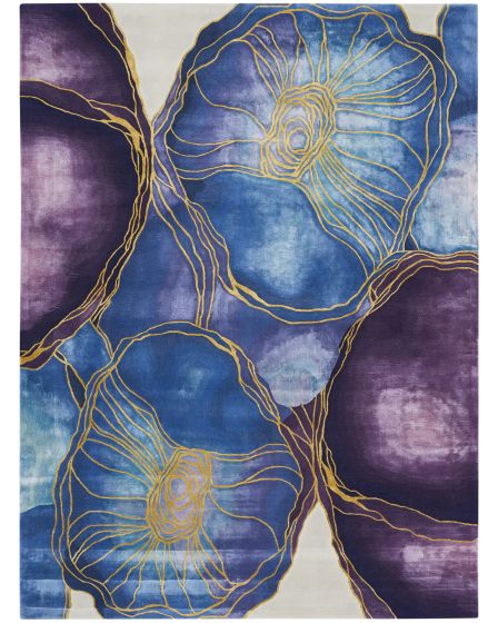 Prismatic PRS32 Blue Gold 2'x3' Area Rug