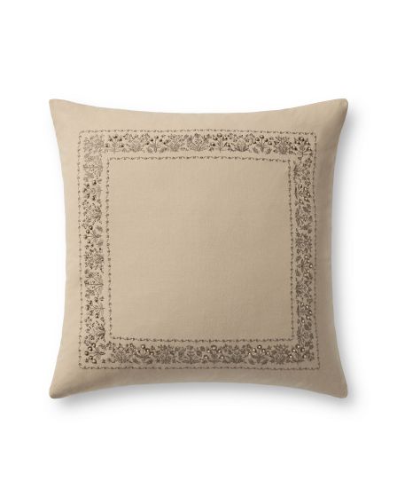 Estee Border PRP0062 Cream 22" Pillow