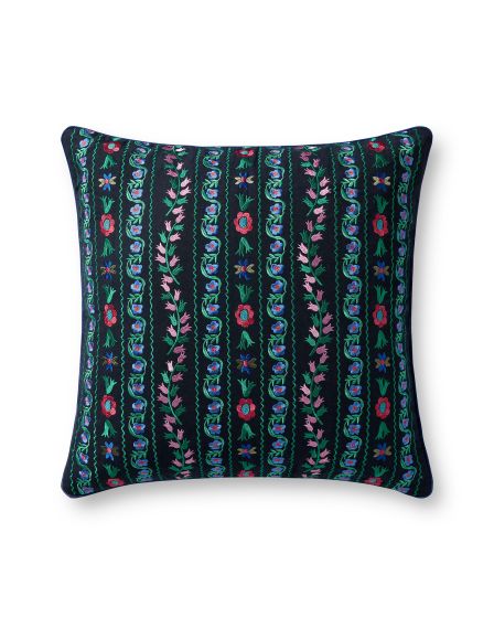 Delphine PRP0066 Navy/Multi 22" Pillow