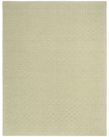 Pure Grids PGR01 Light Green 3'9"x5'9" Area Rug