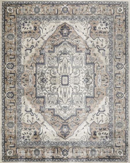 Quarry QUA18 Ivory Taupe 2'2"x3'9" Area Rug