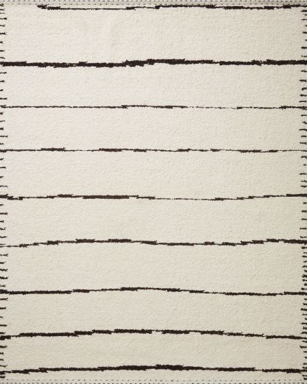 Roman ROM-05 Ivory/Black Area Rug