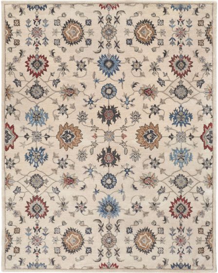 Rylan 8641F Ivory/Blue/Tan Area Rug