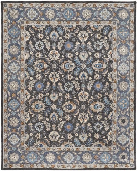 Rylan 8643F Taupe/Blue/Ivory Rug
