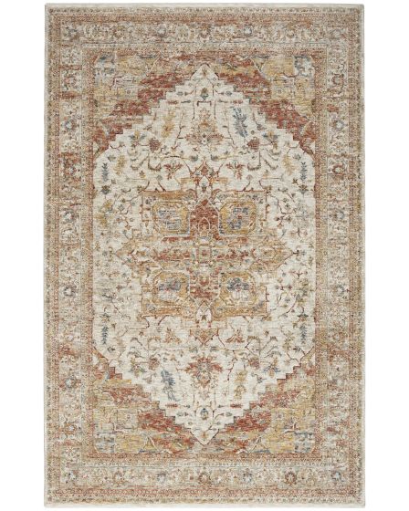Sahar SHR06 Ivory Rust Area Rug