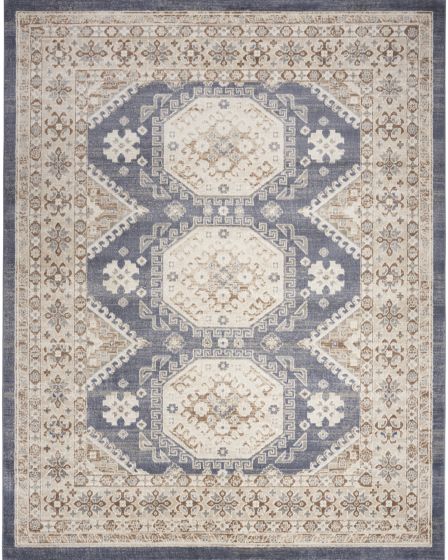 Serenity Home SRH01 Ivory Blue Area Rug