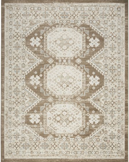 Serenity Home SRH01 Ivory Mocha Area Rug