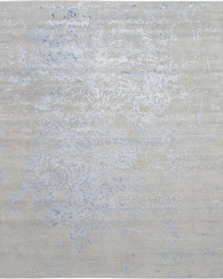 Silk Shadows SHA18 Grey Blue 2'x3' Area Rug