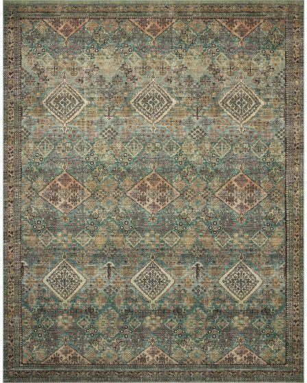 Sinclair SIN-03 Turquoise/Multi Area Rug