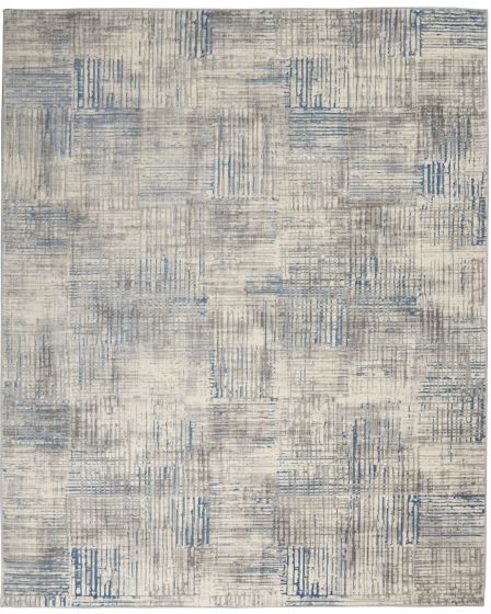 Solace SLA03 Ivory/Grey/Blue Area Rug
