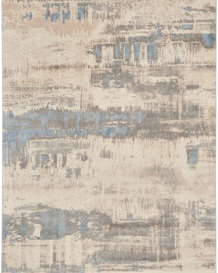 Solace SLA07 Ivory/Grey/Blue Area Rug