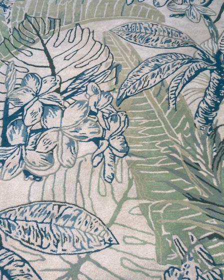 Sparta Ivory/Green Foliage Area Rug