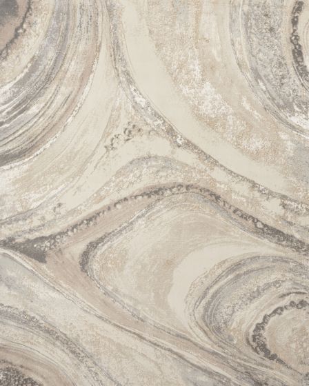 Splash BSK03 Cream Grey 5'3"x7'3" Area Rug