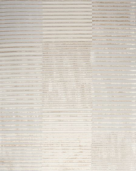 Splash BSK04 Beige Silver 5'3"x7'3" Area Rug