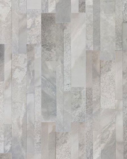 Stacked Marble Grigio Porcelain Tile
