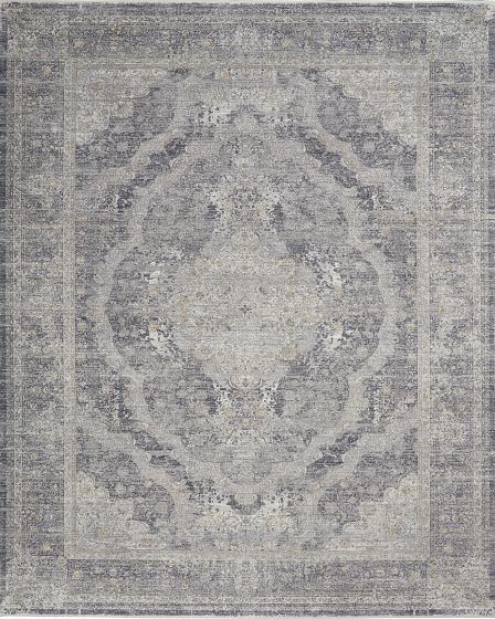 Starry Nights STN05 Charcoal Creme 5'3"x7'3" Area Rug