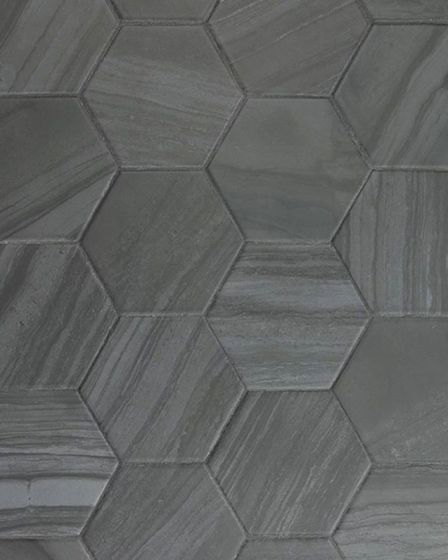 Stria Dark Porcelain Matte Marble Tile