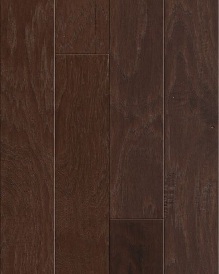 Pebble Hill Mixed Width Weathered Saddle Hickory Hardwood