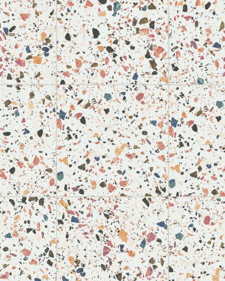 Tazzo White Honed Porcelain Terrazzo Tile