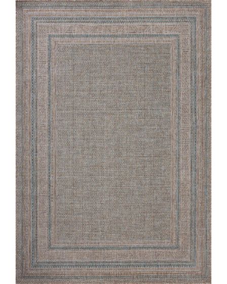 Topanga TOP-05 Natural/Teal Area Rug