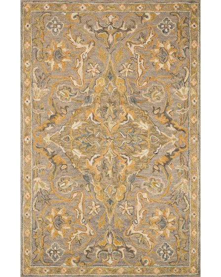 Victoria VK-04 Grey/Multi Area Rug
