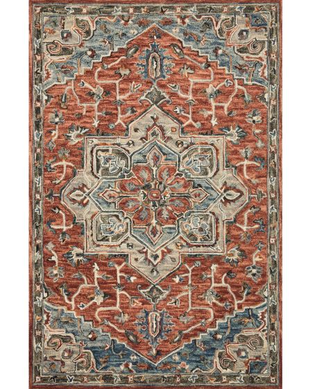 Victoria VK-15 Red/Multi Area Rug