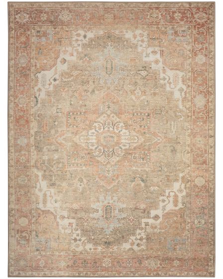 Vintage Washables VWS07 Coral Taupe 4'x6' Area Rug