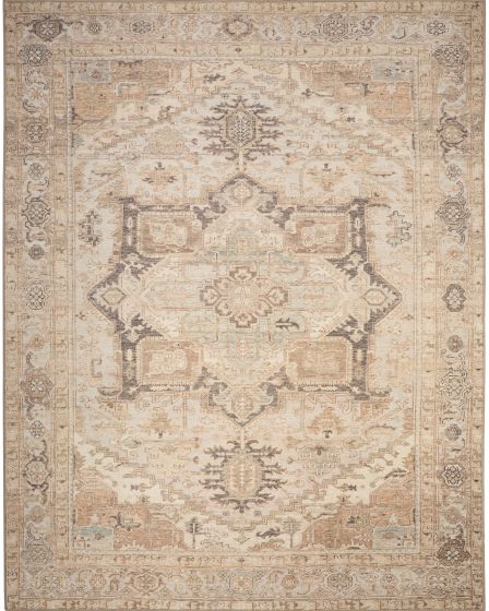 Vintage Washables VWS11 Coral Mint 4'x6' Area Rug