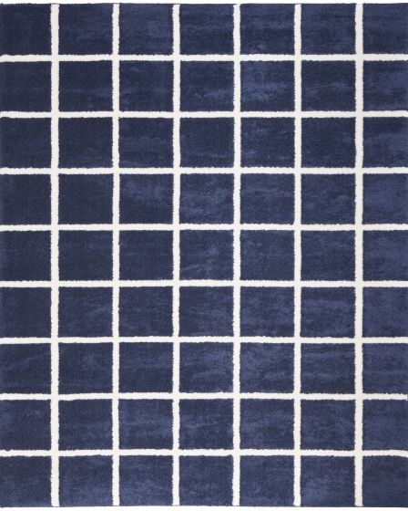 West End Ave WTE01 Navy Ivory Area Rug